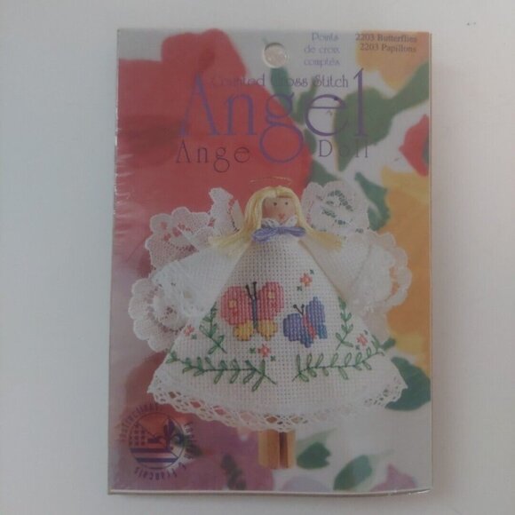 Designs For The Needle Inc. Other - Vintage 90's Counted Cross Stitch Angel Doll Ornament Kit NEW